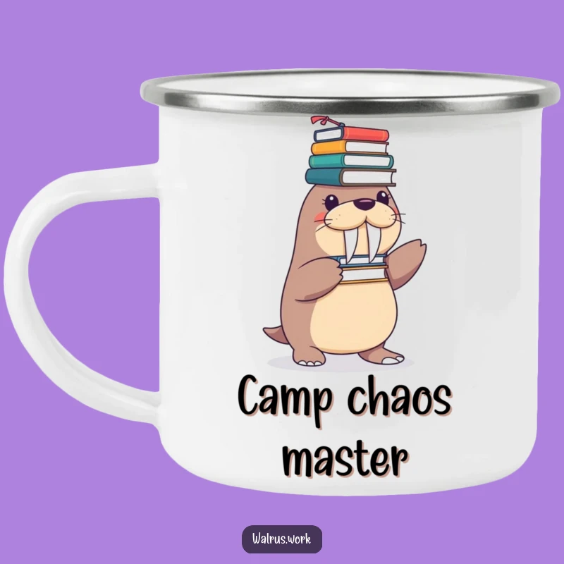 Funny Camping Walrus Mug, Supply Balance Adventure, Great Funny Gift