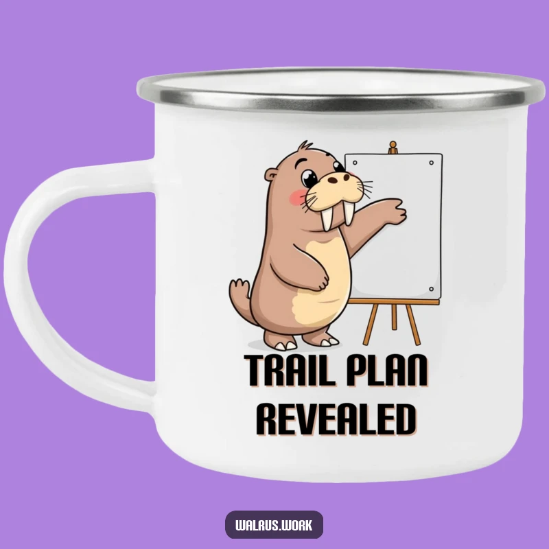 Funny Presenter Walrus Campfire Mug: Ideas by the Fire, Perfect Funny Gift