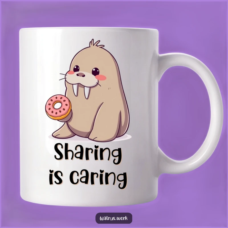 Funny Donut Walrus Mug: Share a Smile with This Sweet Gift