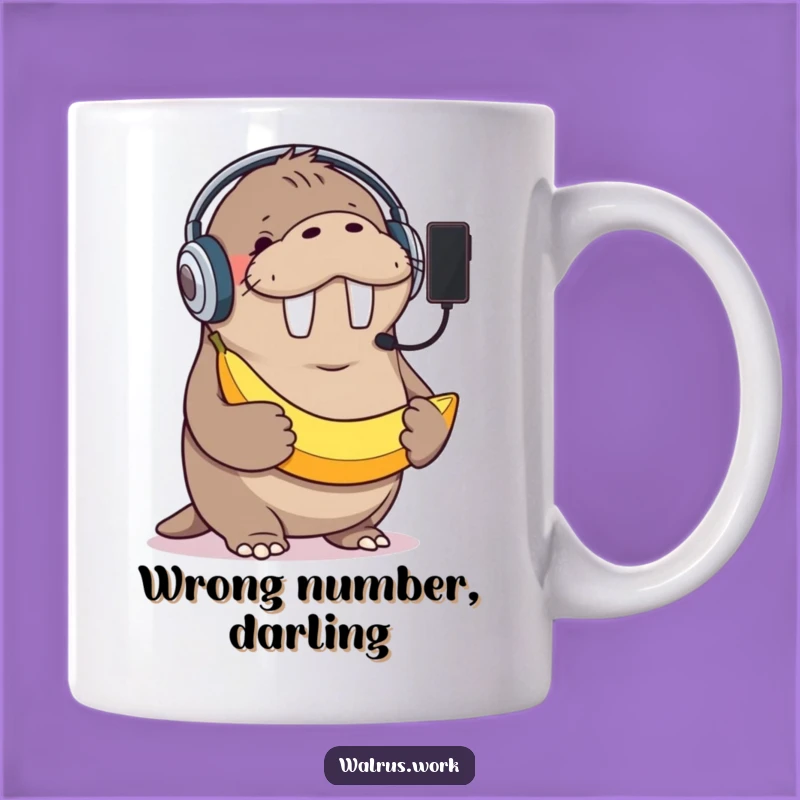 Funny Walrus Banana Phone Mug: Giggles and Gadgets Gone Wild