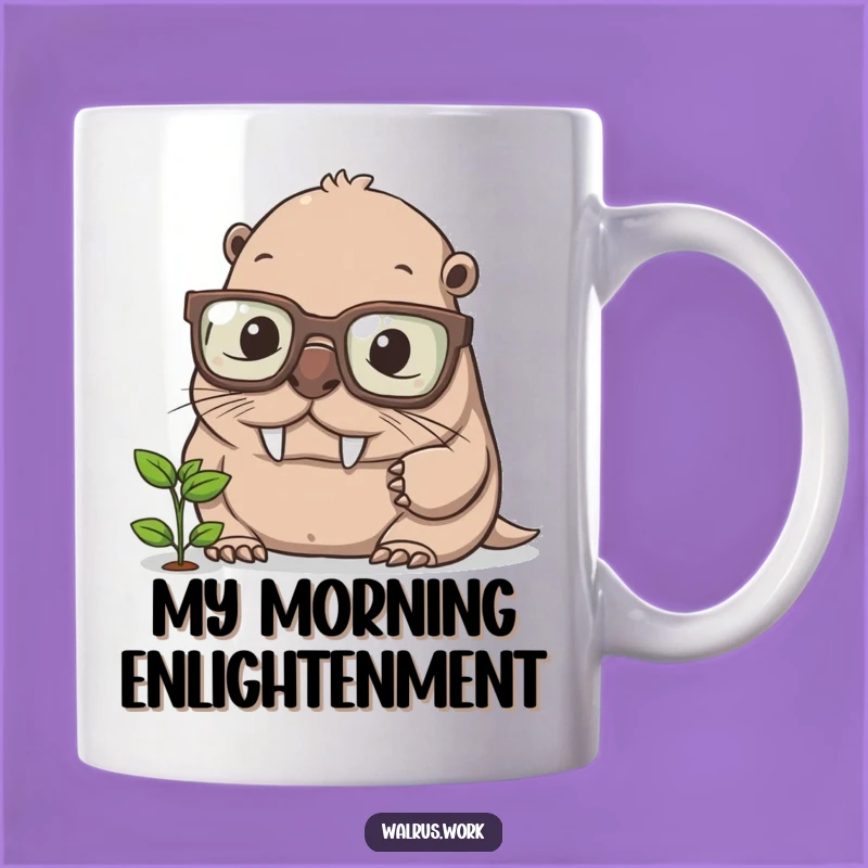 Funny Walrus Professor Mug - Hilarious Science Gift for Geeks