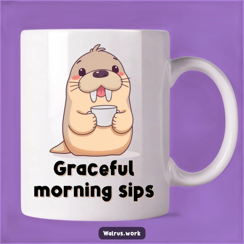 Funny Walrus Tea Time Mug: Hilarious Afternoon Delight Gift!