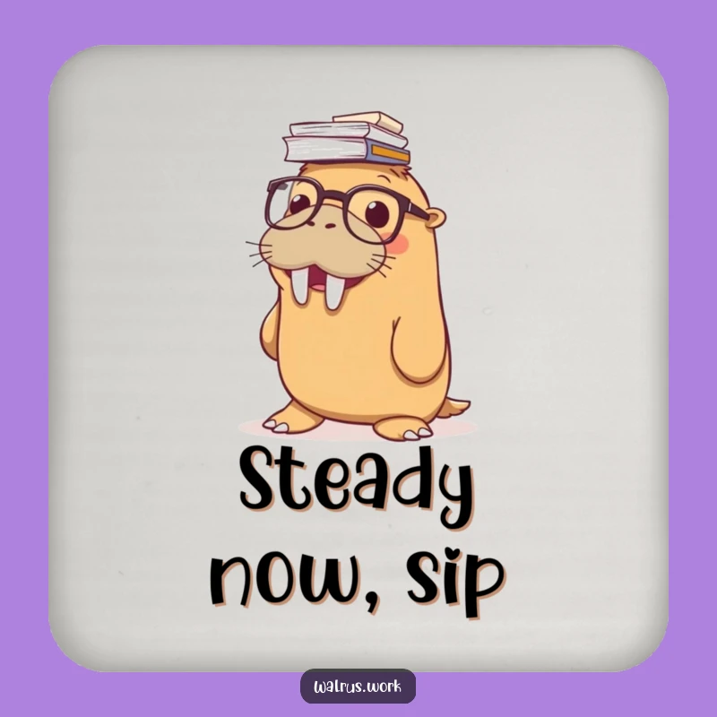 Funny Walrus Coaster Set: Hilarious Protection for Your Surfaces!