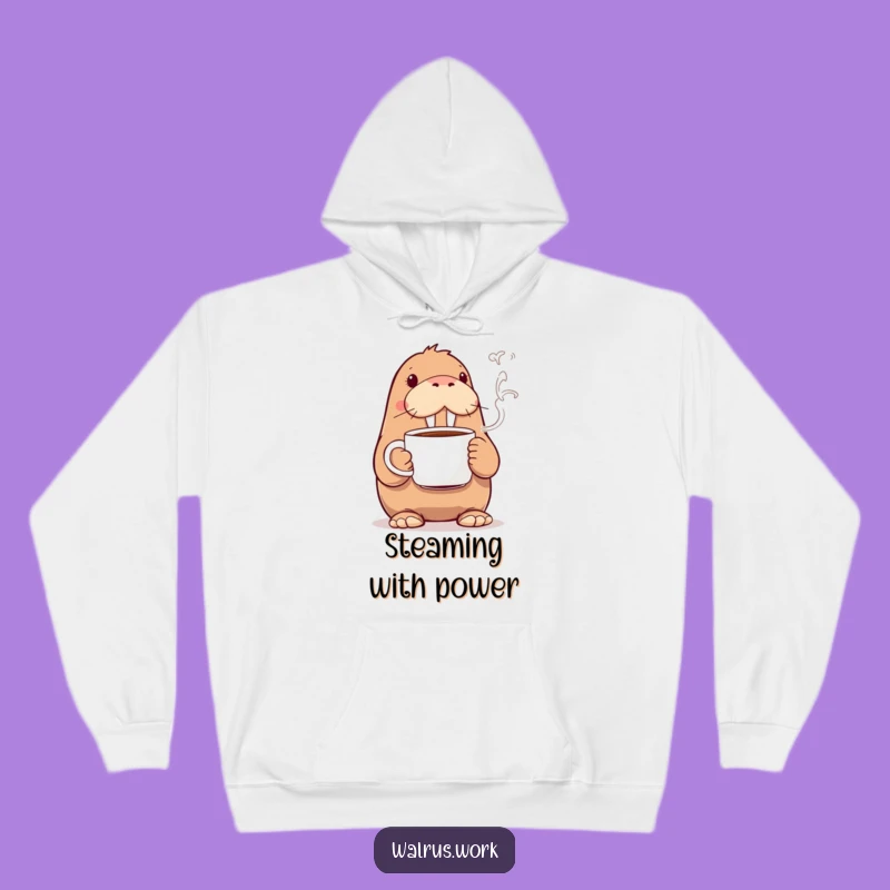 Funny Walrus Coffee Hoodie: Cozy and Hilarious Gear for Chilly Mornings