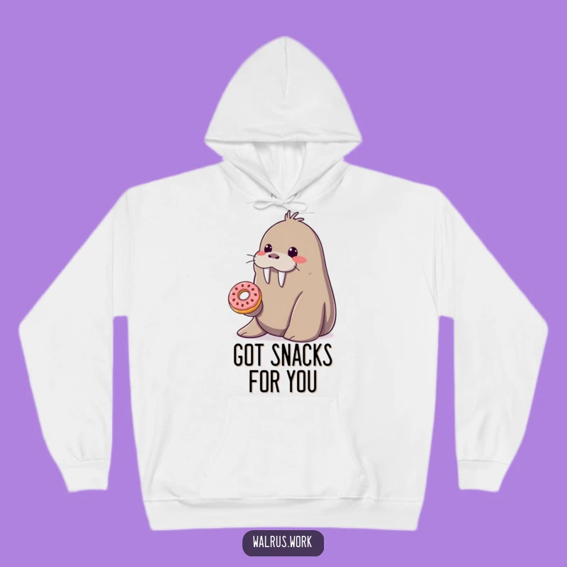 Funny Donut Walrus Hoodie: Cozy Up with This Sweet & Kind Gift