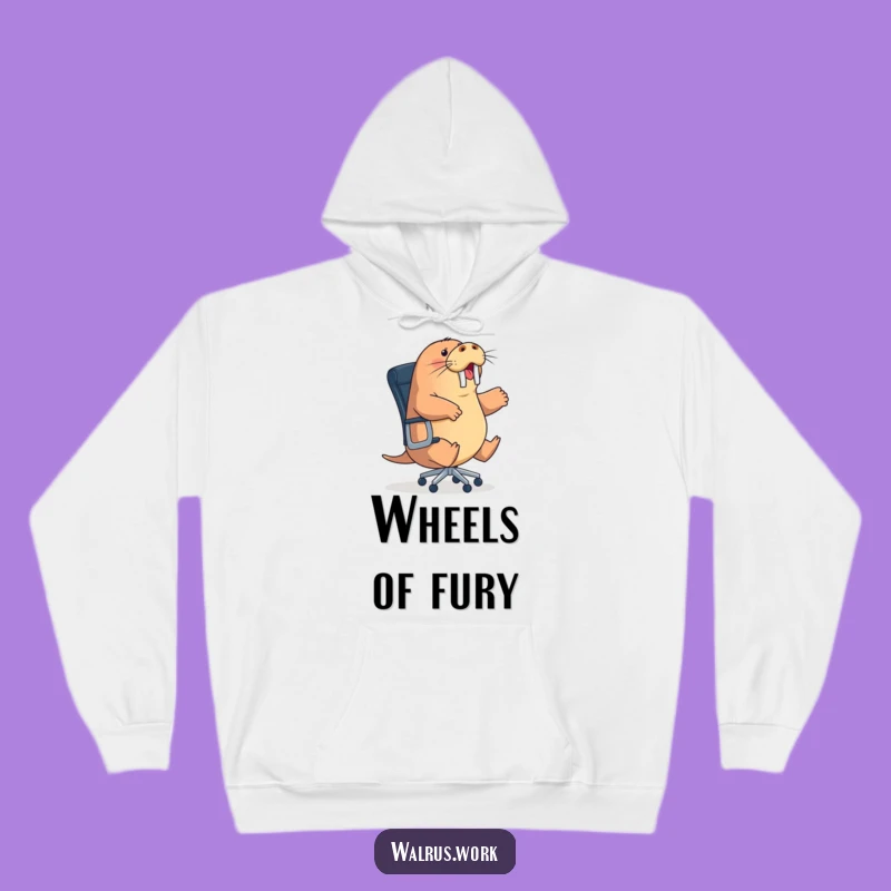 Funny Office Chair Walrus Hoodie: Stay Warm and Energetic Hilariously