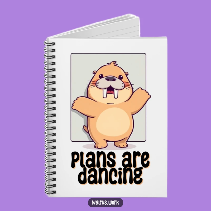 Funny Happy Dance Walrus Notebook: Capture Ideas with Office Merriment