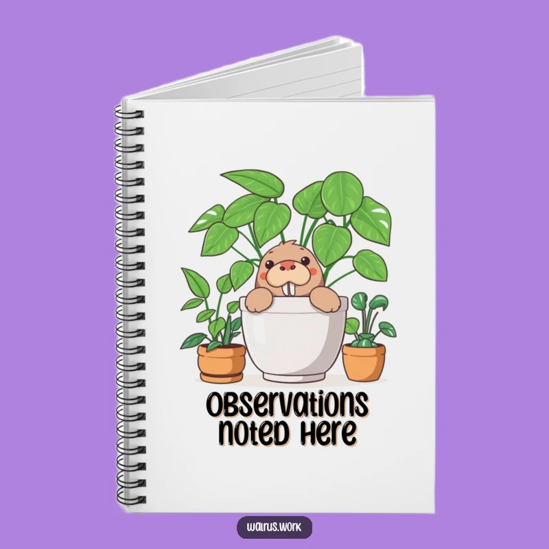Funny Walrus Notebook: Hilarious Journal for Secret Observations!