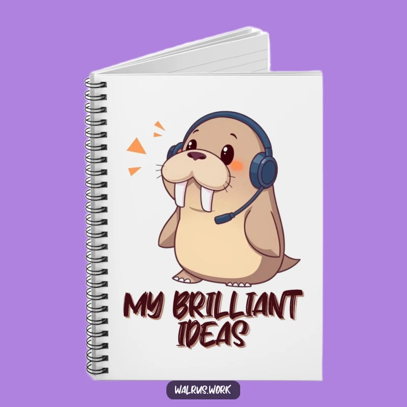 Funny Walrus Notebook: Surprise Call Journal, Perfect for Unexpected Ideas