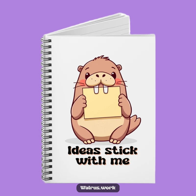 Funny Walrus Idea Notebook - Hilarious Journal for Big Plans