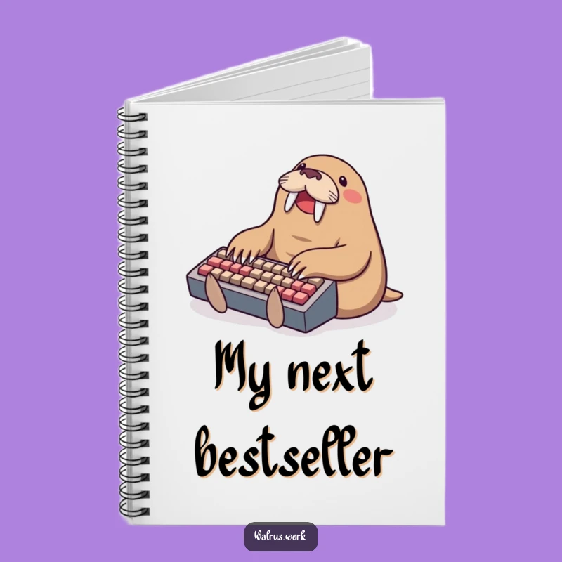 Funny Typing Walrus Notebook - Hilarious Journal for Coders and Writers