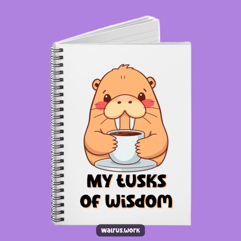 Funny Walrus Notebook: Coffee Sip Journal, Perfect for Notes and Ideas