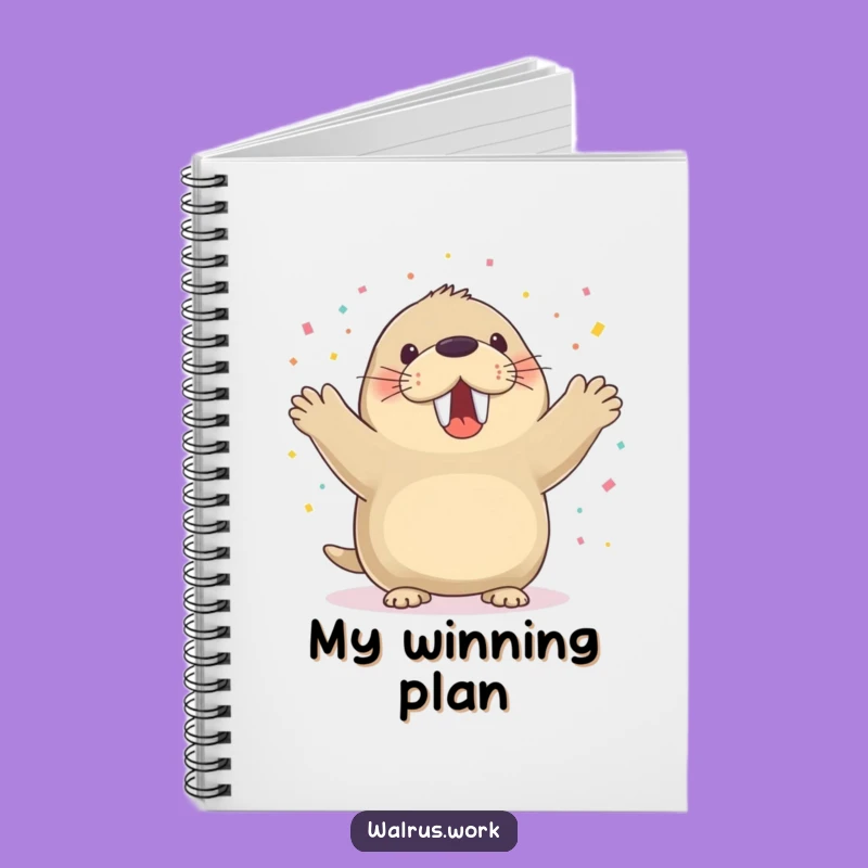 Funny Walrus Celebration Notebook: Jot Down Your Party Plans