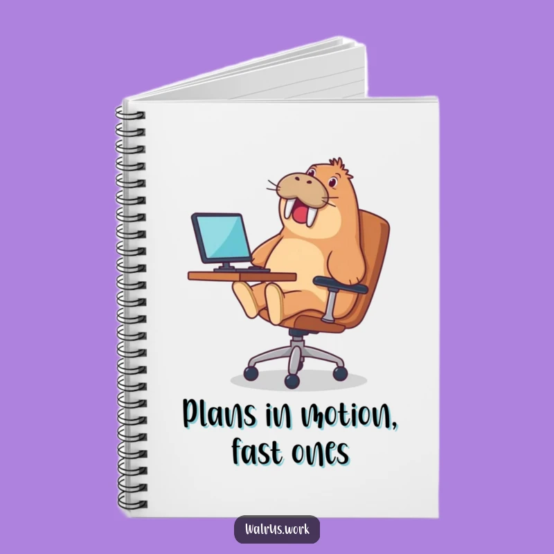 Funny Walrus Notebook: Office Chair Adventures & Ideas