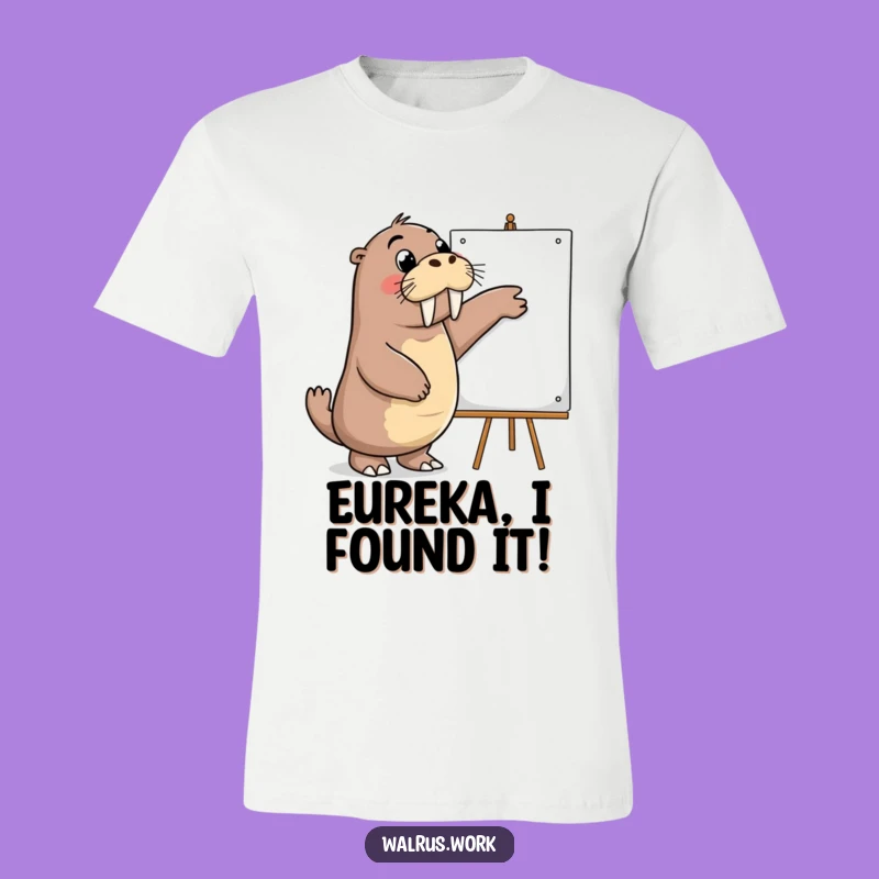 Funny Presenter Walrus T-Shirt: Idea Generator Tee, Ideal Funny Gift