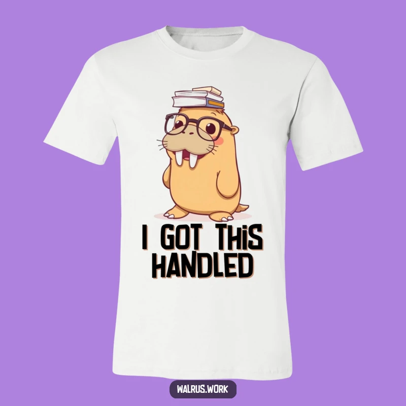 Funny Walrus Paper Juggler T-Shirt: Hilarious Office Humor Tee!