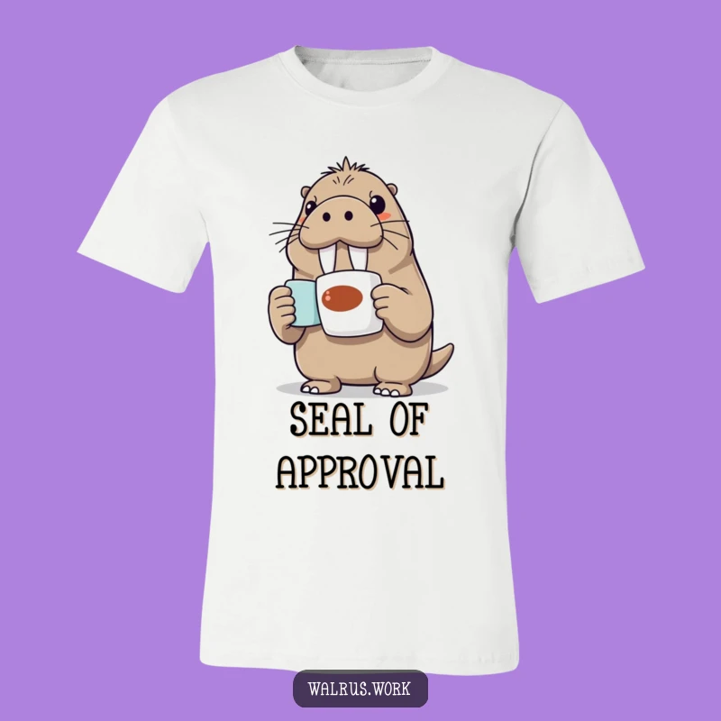Funny Walrus T-Shirt: Enthusiastic Presenter Shirt, Perfect for Animal Lovers