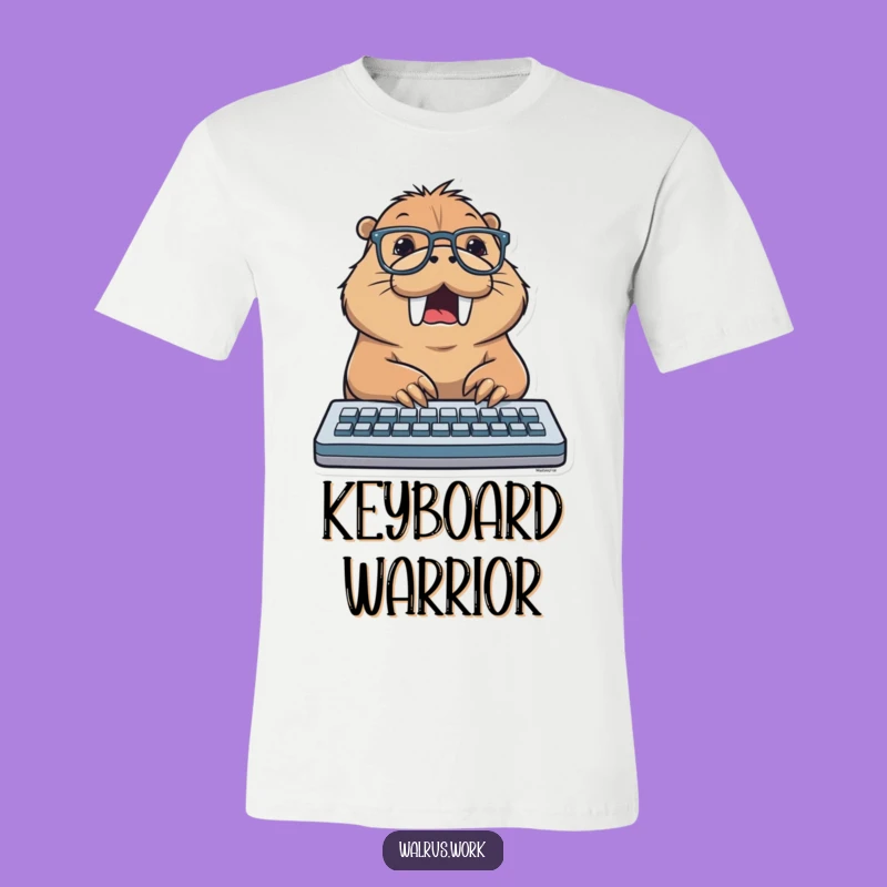 Funny Smart Walrus T-Shirt: Typing Enthusiast, The Ultimate Funny Gift