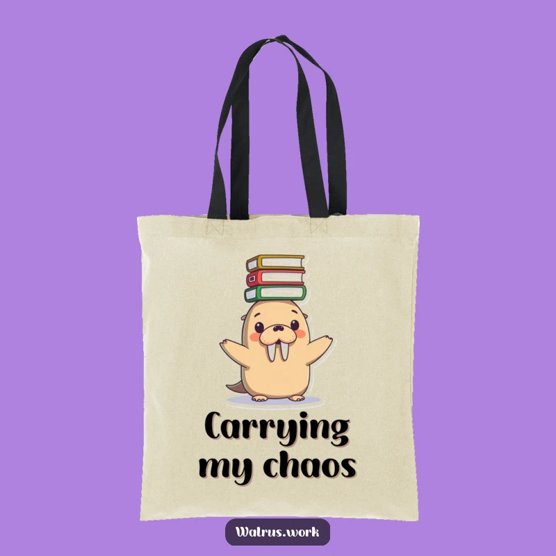 Funny Kawaii Walrus File Bag - Carry Your Load Hilariously!