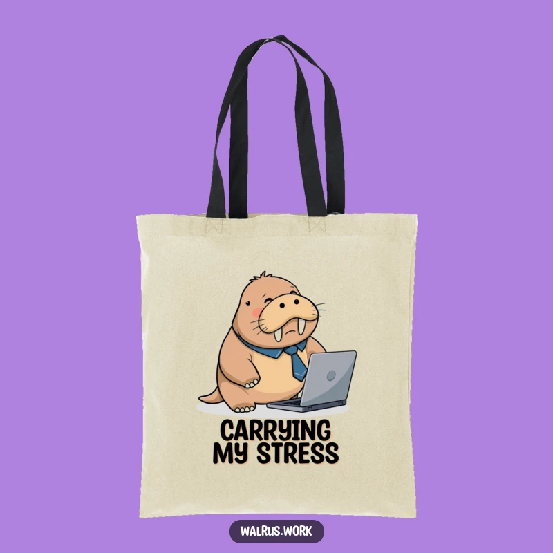 Funny Walrus Workday Tote: Carry Your Chaos with Pup-tastic Style